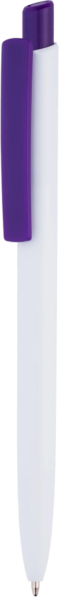 Ручка шариковая POLO, белая с фиолетовым фото 1
