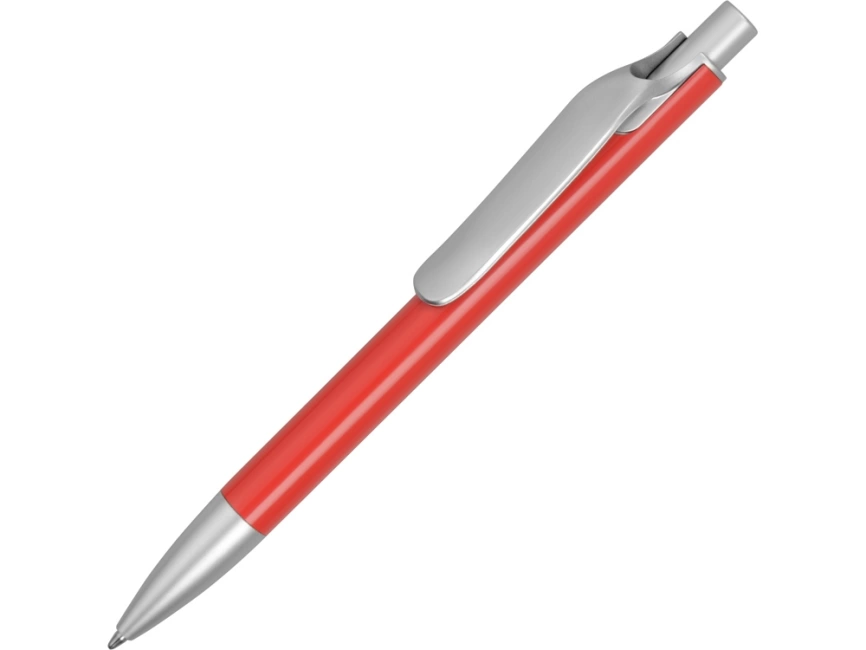 Ручка металлическая шариковая Large, красный/серебристый фото 1