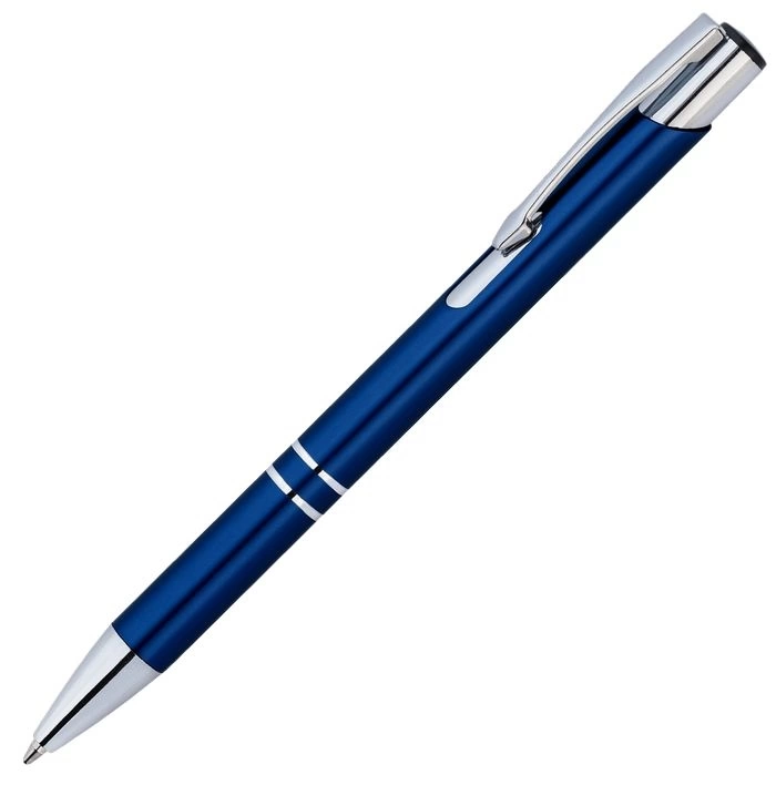 Ручка металлическая KOSKO, тёмно-синяя с серебристым фото 1