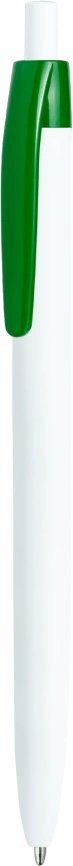 Ручка шариковая DAROM белая с зелёным фото 1
