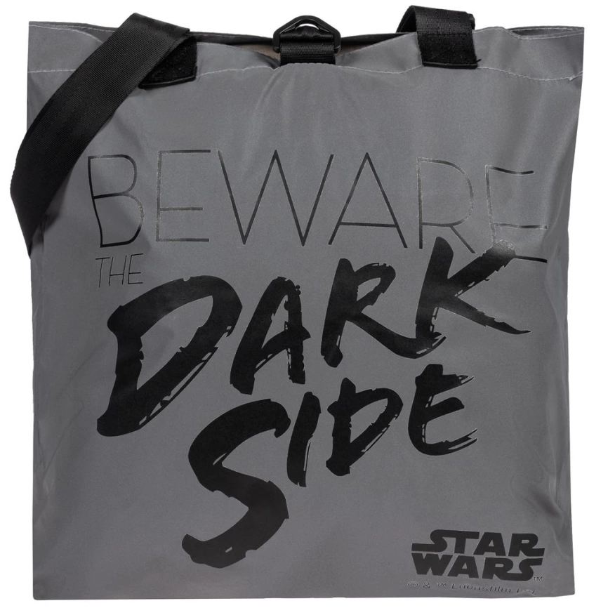 Шопер Beware The Dark Side из светоотражающей ткани фото 1