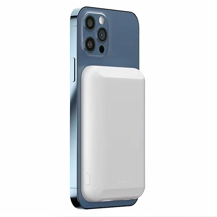 Беспроводной аккумулятор с магнитами Magback 5000 мАч, белый фото 1