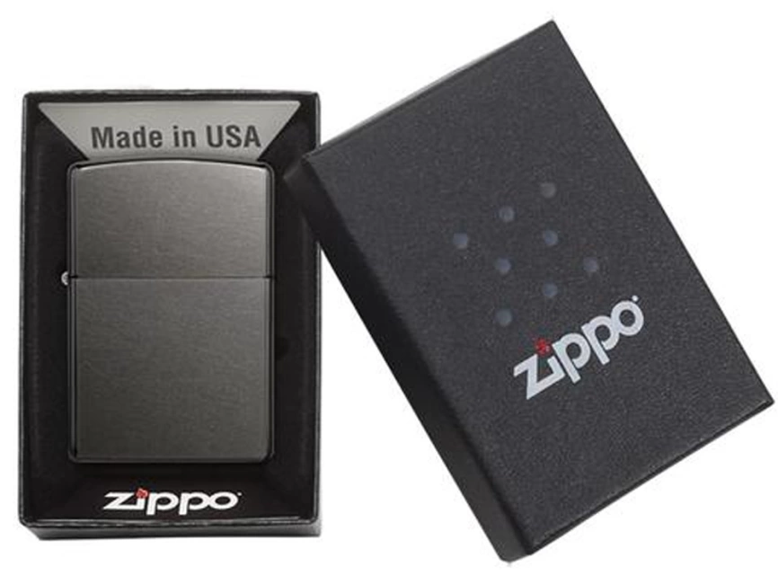 Зажигалка ZIPPO Classic с покрытием Gray Dusk , латунь/сталь, серая, матовая, 38x13x57 мм фото 5
