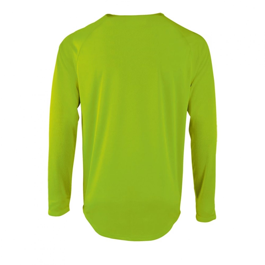 Футболка с длинным рукавом Sporty LSL Men неоново-зеленая, размер S фото 2