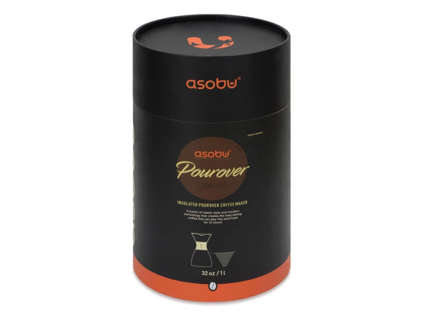 Кофеварка POUR OVER, 1000 мл, серебристый/черный фото 8