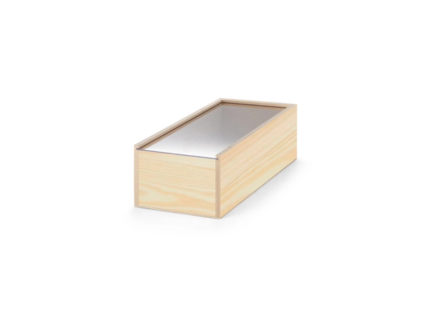 Деревянная коробка BOXIE CLEAR M, натуральный темный фото 1