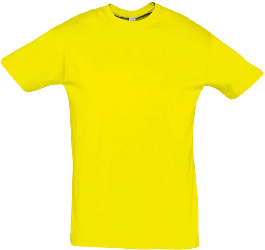 Футболка Regent 150 желтая (лимонная), размер S фото 1