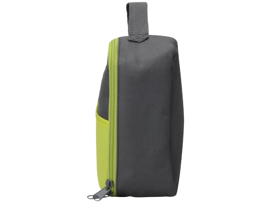 Изотермическая сумка-холодильник Breeze для ланч-бокса, серый/зел яблоко фото 5