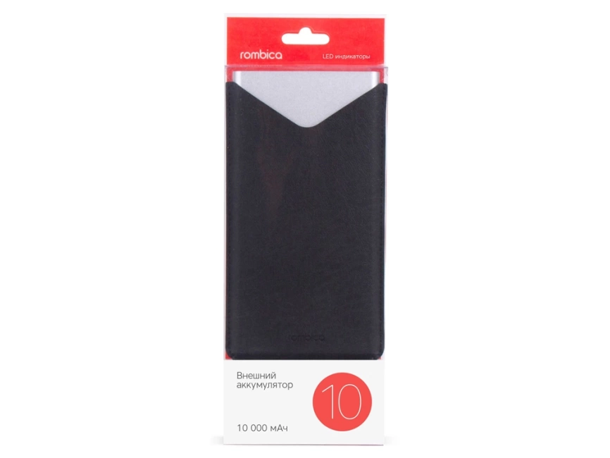 Внешний аккумулятор Rombica NEO AX100L, 10 000 мАч, алюминий, серебристый, чехол фото 5
