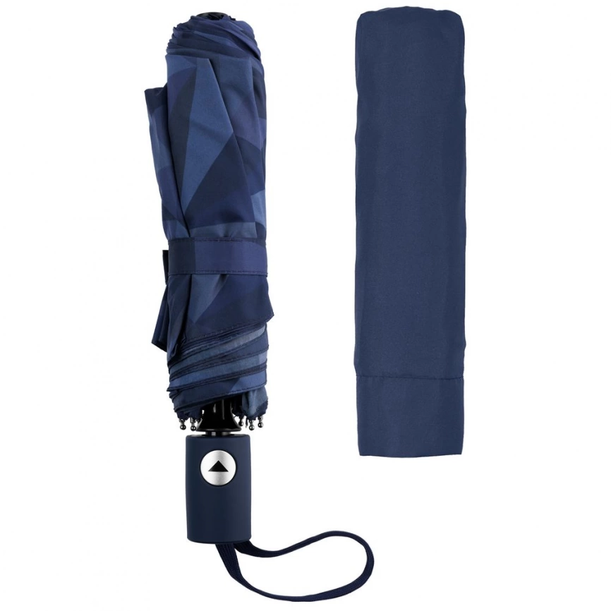 Складной зонт Gems, синий фото 4