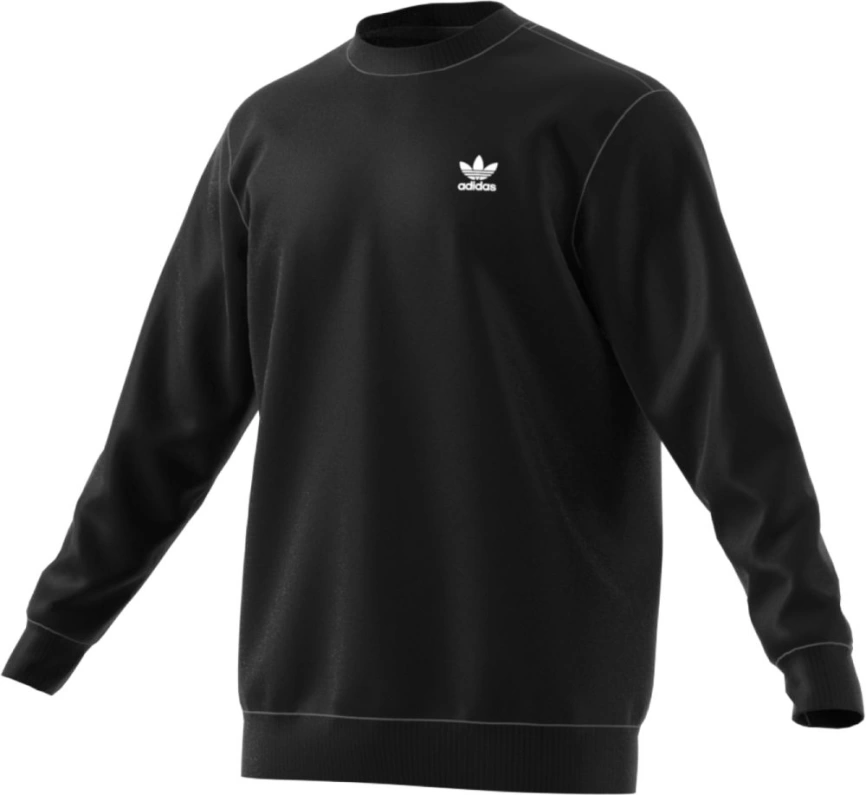 Толстовка мужская Trefoil Standart Crew, черная, размер 2XL фото 1