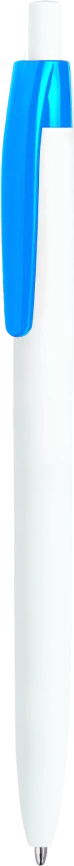 Ручка шариковая DAROM, белая с голубым фото 1