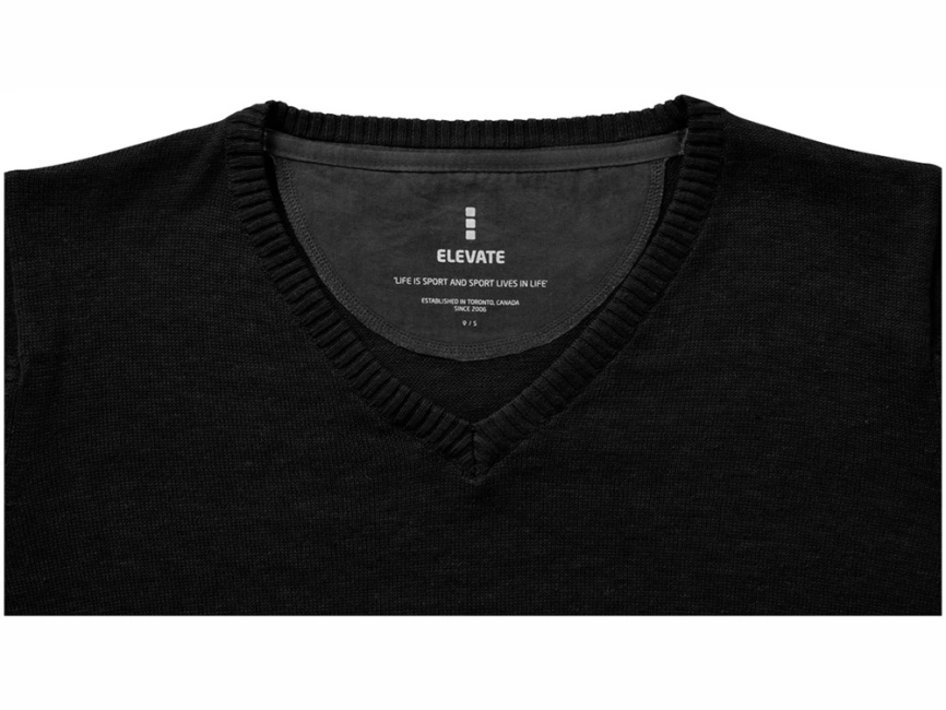 Пуловер Spruce женский с V-образным вырезом, черный фото 3