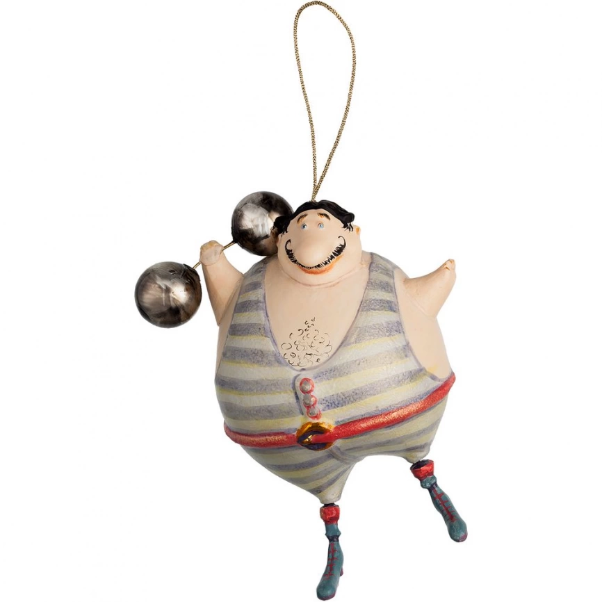 Набор из 3 елочных игрушек Circus Collection: фокусник, силач и лев фото 7