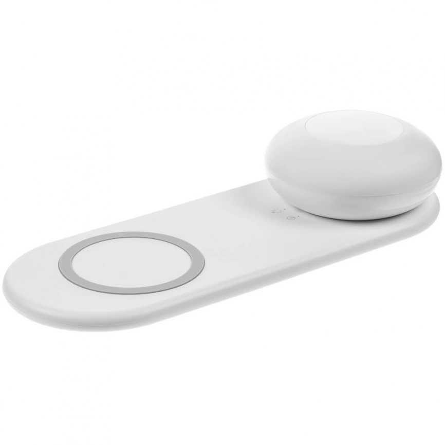 Ночник с функцией беспроводной зарядки moonRay, белый фото 2