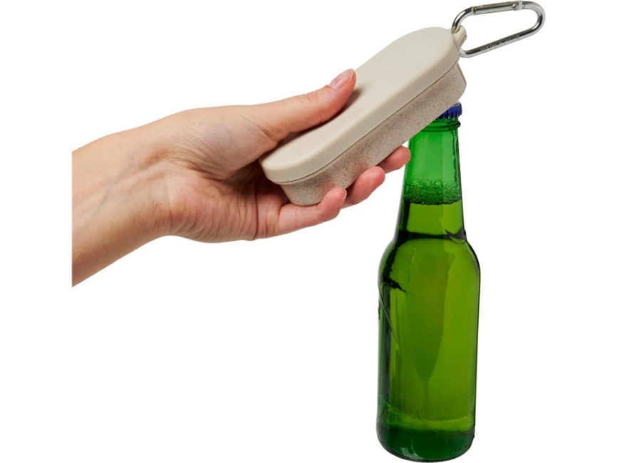 Столовый прибор Giles из пшеничной соломы с открывалкой для бутылок, бежевый фото 4