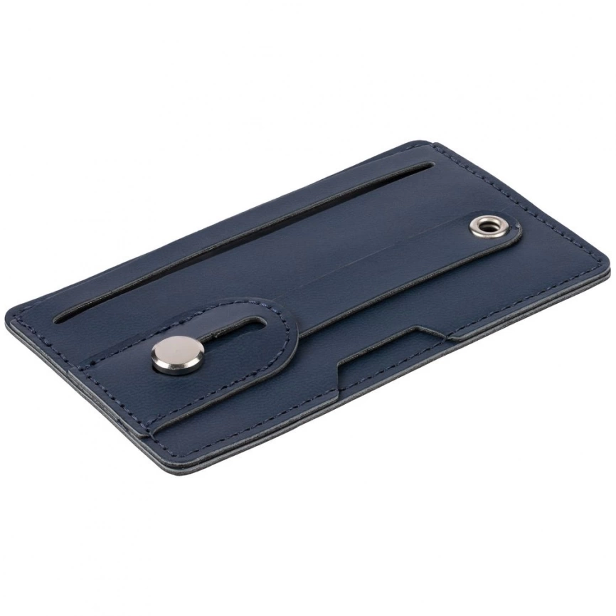 Чехол для карт на телефон Frank с RFID-защитой, синий фото 3