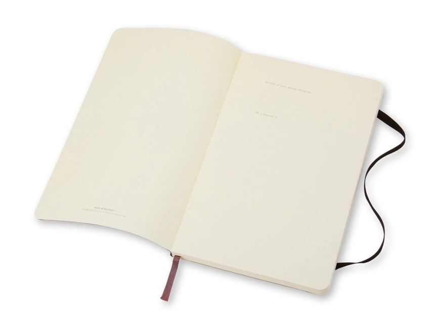 Записная книжка Moleskine Classic Soft (в линейку), Pocket (9х14 см), черный фото 2
