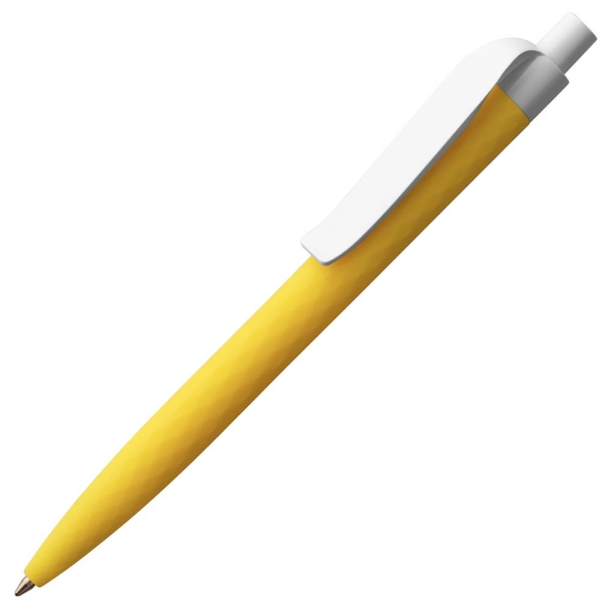 Ручка шариковая Prodir QS01 PMP-P, желтая с белым фото 1
