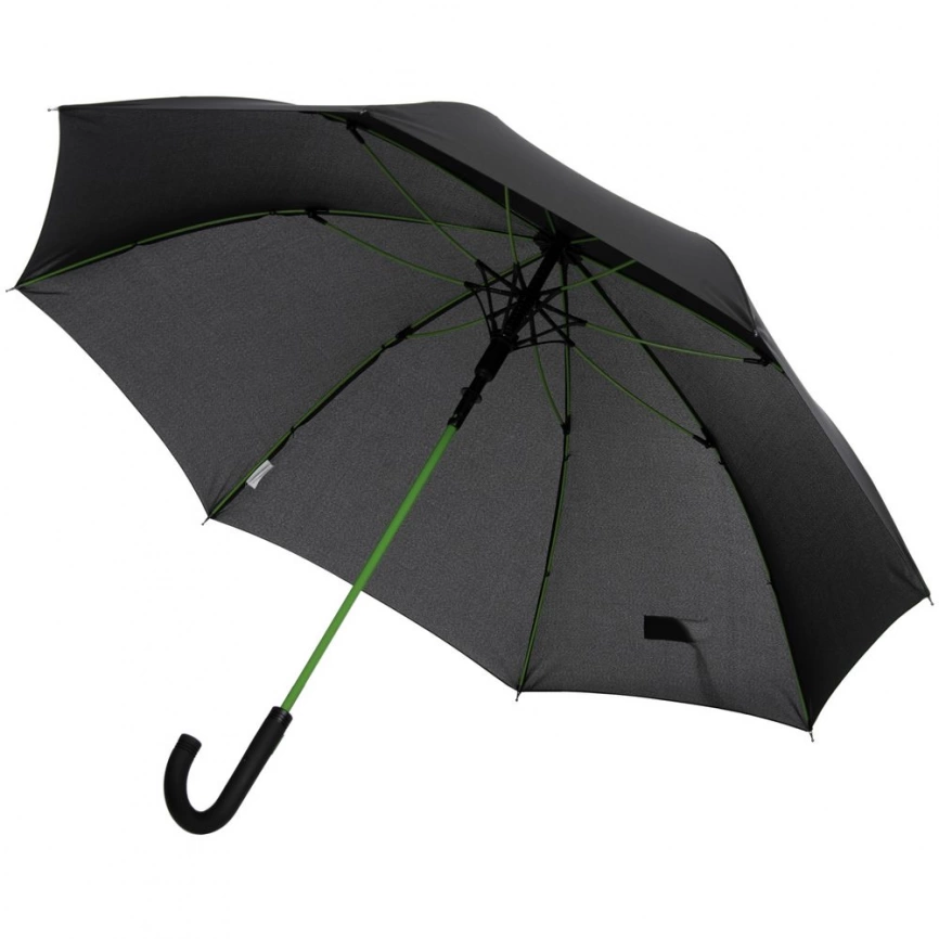 Зонт-трость с цветными спицами Color Power, зеленое яблоко фото 1