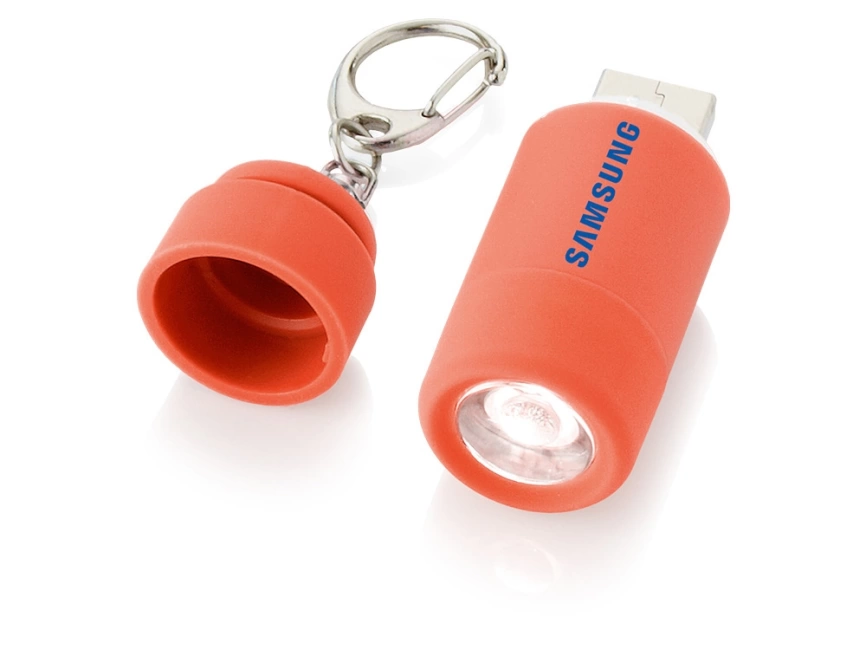 Мини-фонарь Avior с зарядкой от USB, красный фото 2
