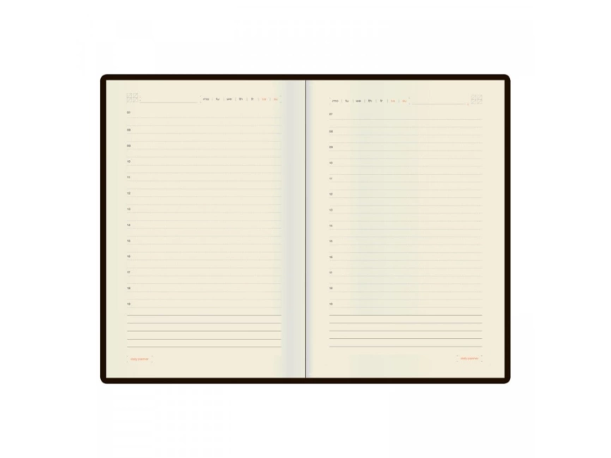 Ежедневник недатированный А5  Oxford, красный фото 2