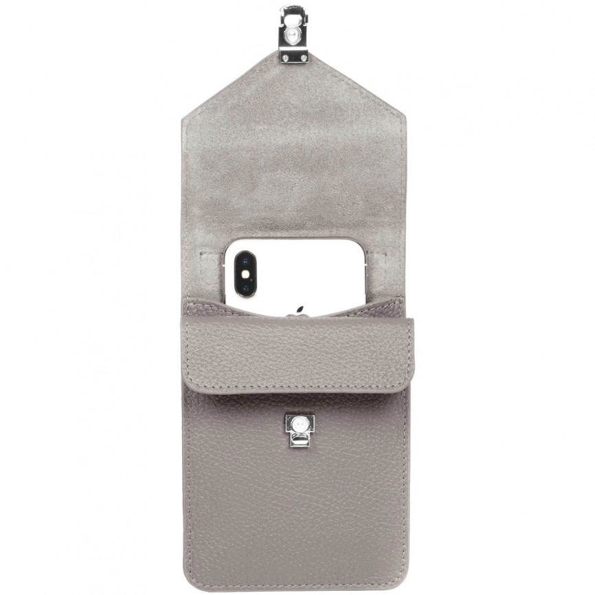 Сумка через плечо Segreto, серая фото 5