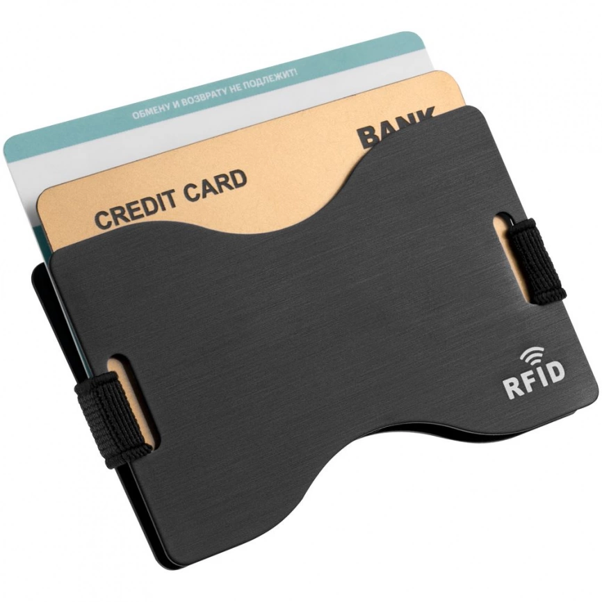 Футляр для карт Muller c RFID-защитой, черный фото 3