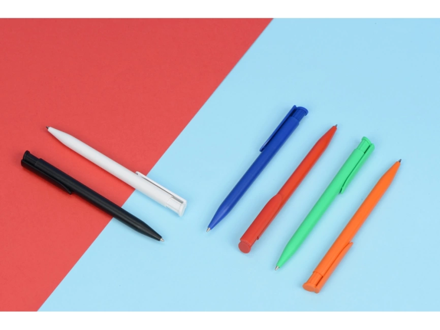 Ручка пластиковая шариковая  UMA Happy, оранжевый фото 2