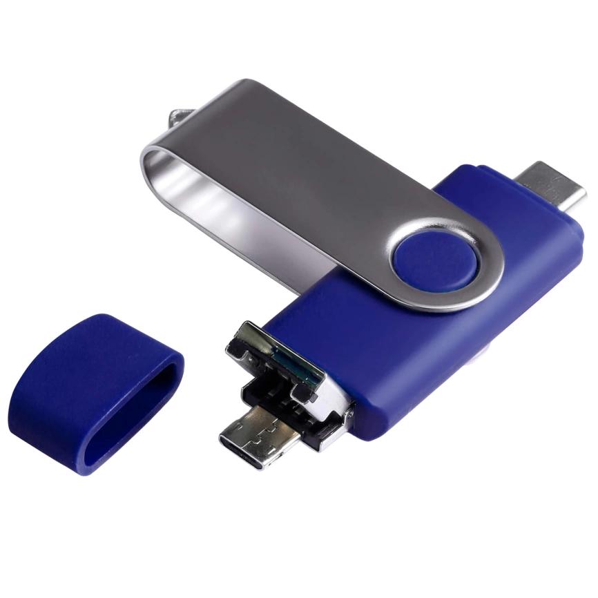Флешка TWIST OTG 3в1 Синяя 4009.01.32ГБ фото 1