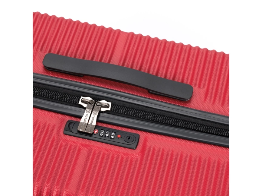 Чемодан TORBER Elton, красный, ABS-пластик, 41 х 28 х 68 см, 64 л фото 8