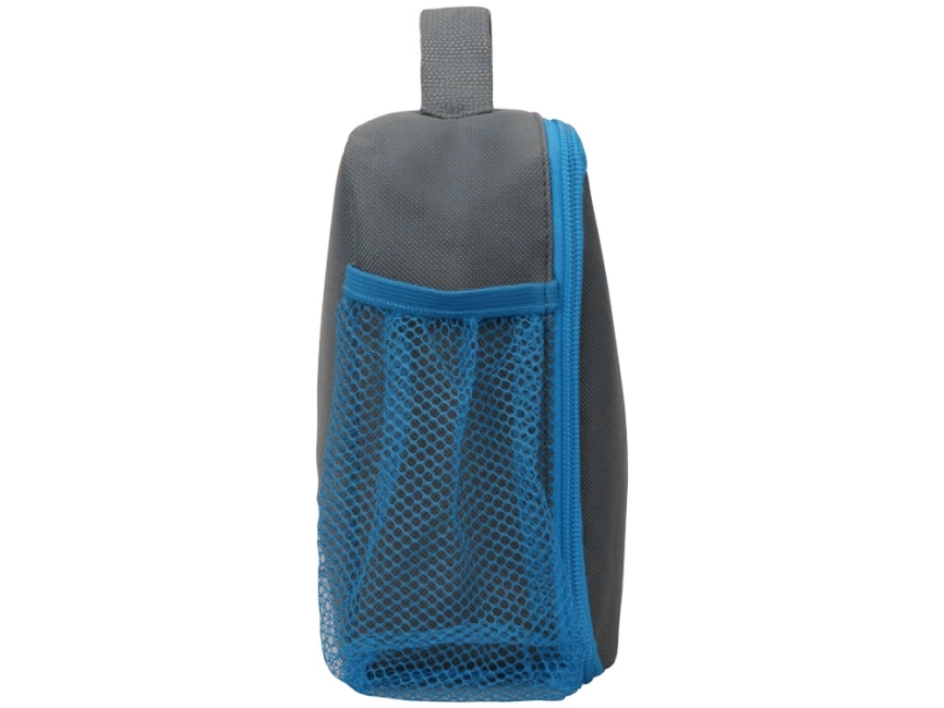 Изотермическая сумка-холодильник Breeze для ланч-бокса, серый/голубой фото 6