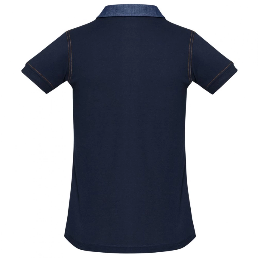 Рубашка поло женская DNM Forward темно-синяя, размер S фото 2