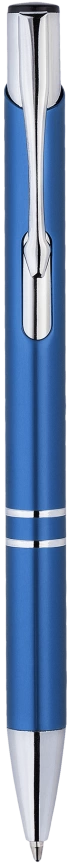 Ручка металлическая KOSKO, синяя с серебристым фото 4