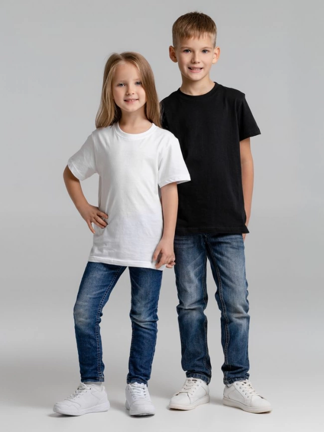 Футболка детская T-bolka Fit Kids, белая, на рост 118-128 см (8 лет) фото 7