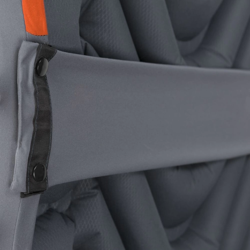 Чехол для туристического коврика Quilted V Sheet, серо-оранжевый фото 4