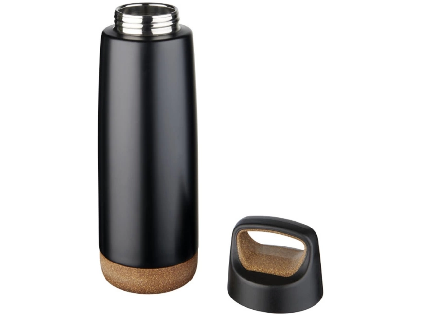 Спортивная медная бутылка с вакуумной изоляцией Valhalla объемом 600 мл, черный фото 3