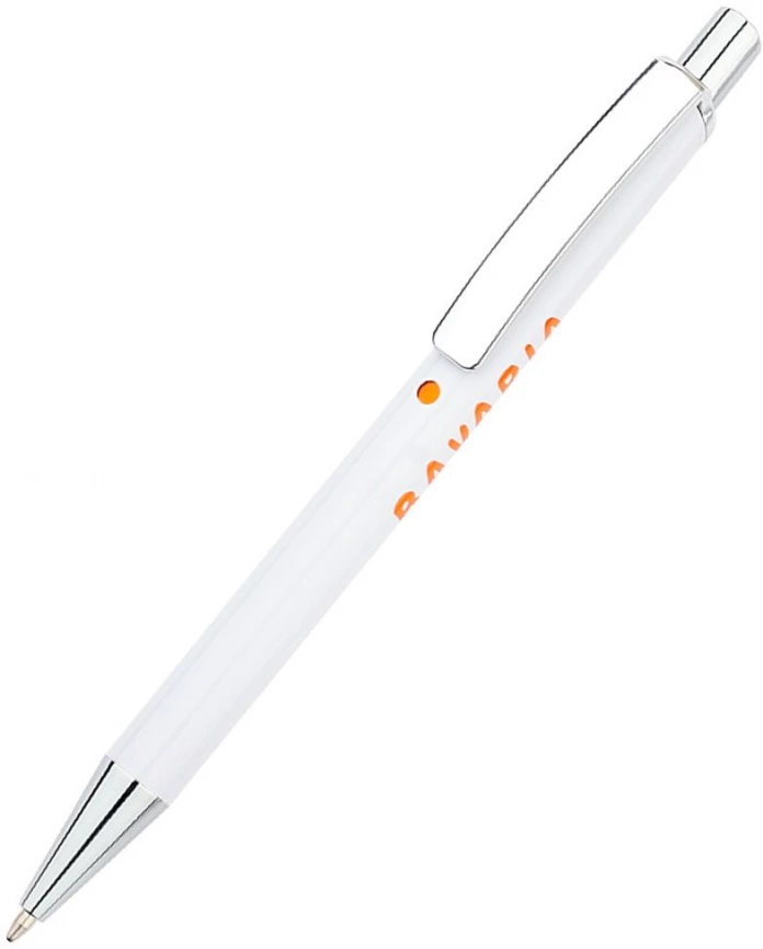 Ручка металлическая Bright, оранжевая фото 2