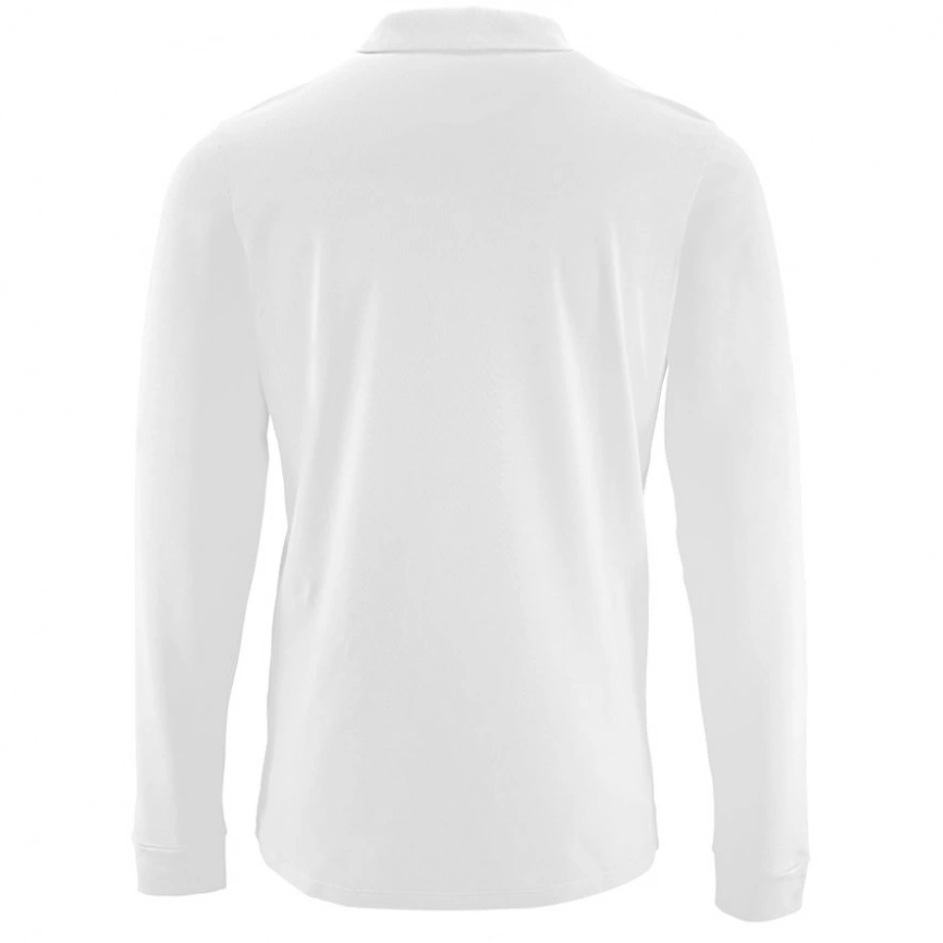 Рубашка поло мужская с длинным рукавом Perfect LSL Men белая, размер 3XL фото 7