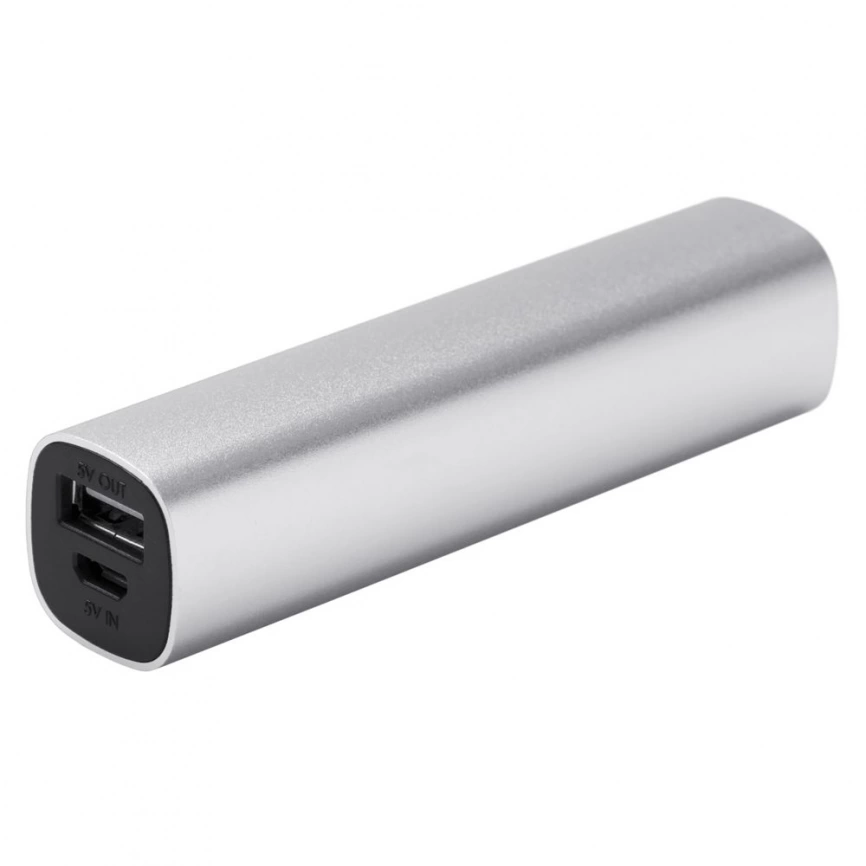 Внешний аккумулятор Easy Metal 2200 мАч, серебристый фото 2