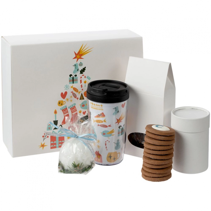 Набор Mug Snug с термокружкой и чаем, белый фото 2