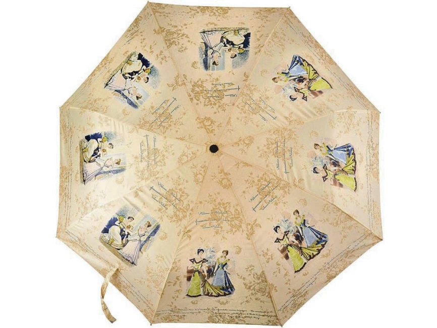 Зонт складной полуавтомат Бомонд, бежевый фото 2