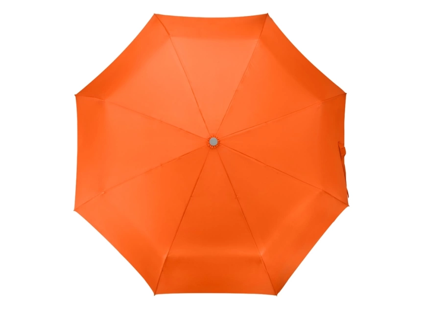 Зонт складной Tempe, механический, 3 сложения, с чехлом, оранжевый фото 6