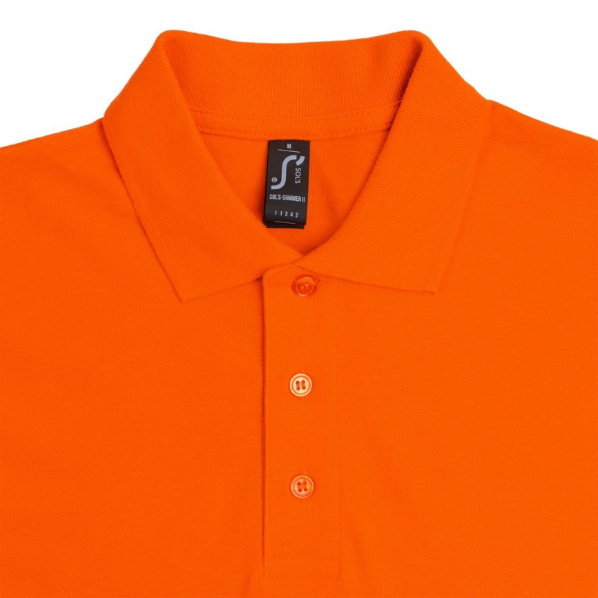 Рубашка поло мужская Summer 170 оранжевая, размер XS фото 9
