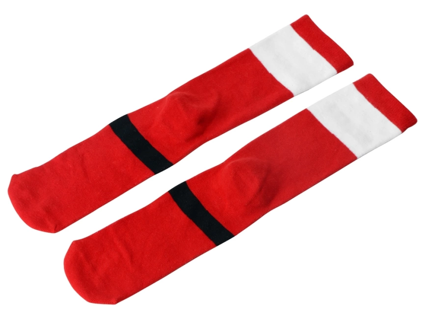 Набор носков с рождественской символикой в мешке женские, 2 пары, красный фото 11