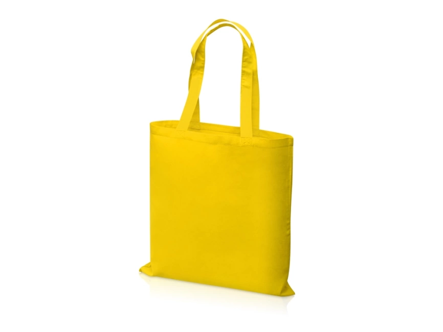 Сумка для шопинга Carryme 140 хлопковая, 140 г/м2, желтый фото 2