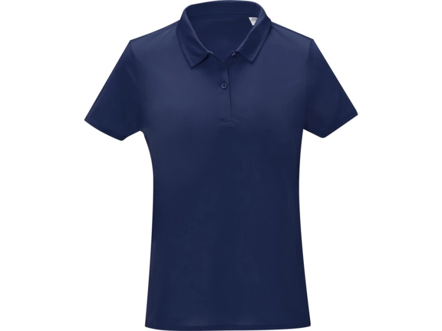 Женская стильная футболка поло с короткими рукавами Deimos, темно-синий фото 2