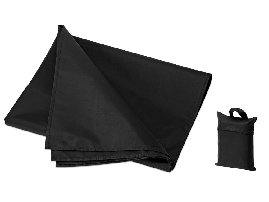 Плед для пикника Spread в сумочке, черный фото 1
