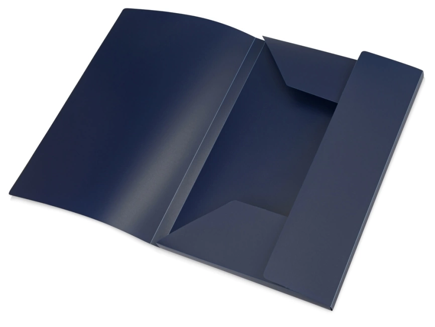 Папка формата А4 с резинкой, синий фото 2