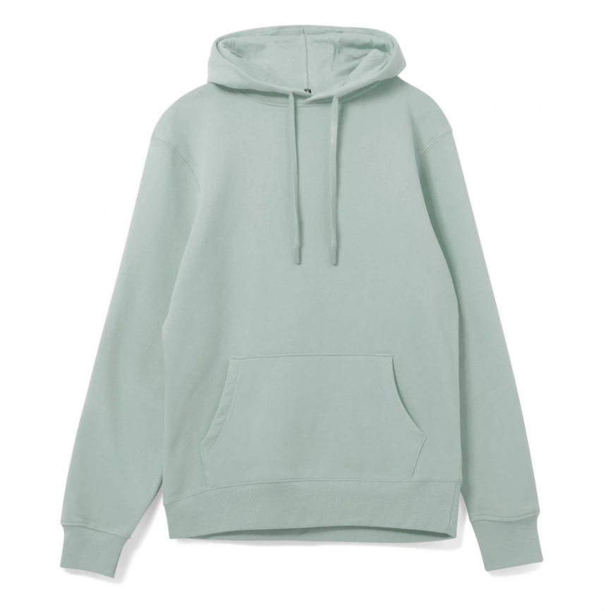 Толстовка с капюшоном унисекс Hoodie, серо-зеленая, размер XL фото 6